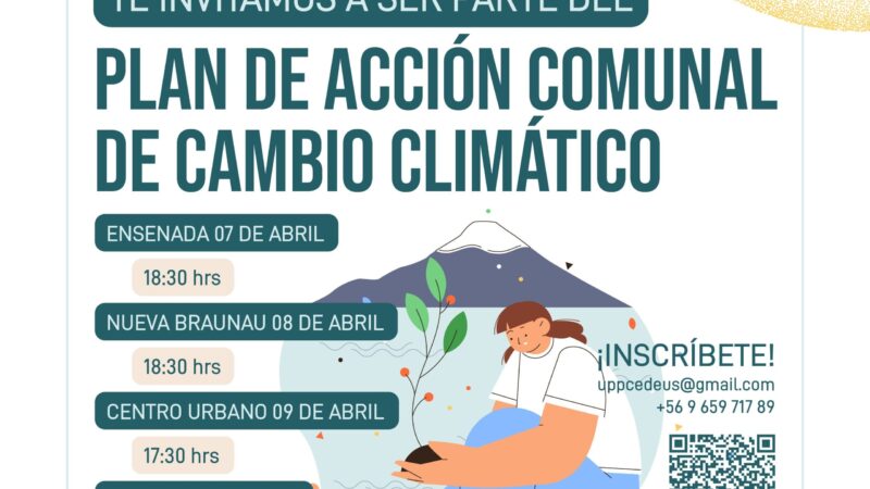 Puerto Varas: Participa en el Plan de Acción Comunal de Cambio Climático