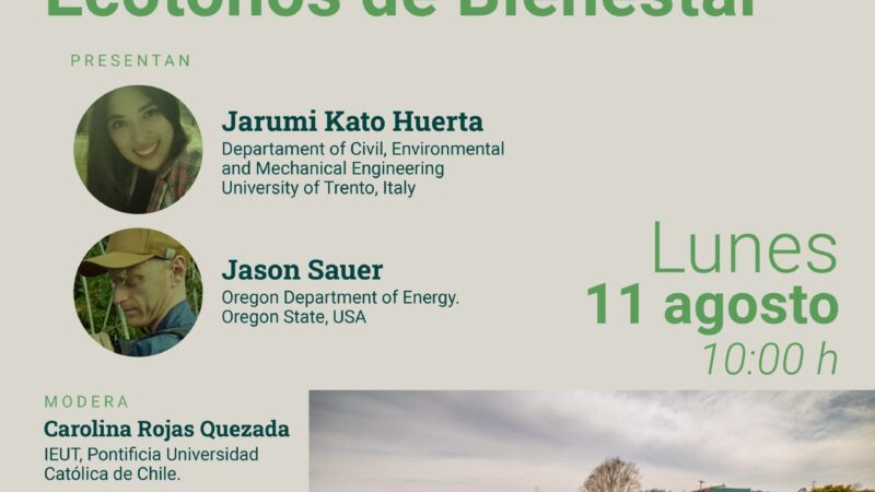 Carolina Rojas participará del Webinar Internacional “Humedales Urbanos: Ecotonos de Bienestar”