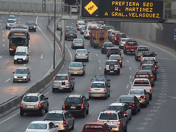 congestión vehicular autos