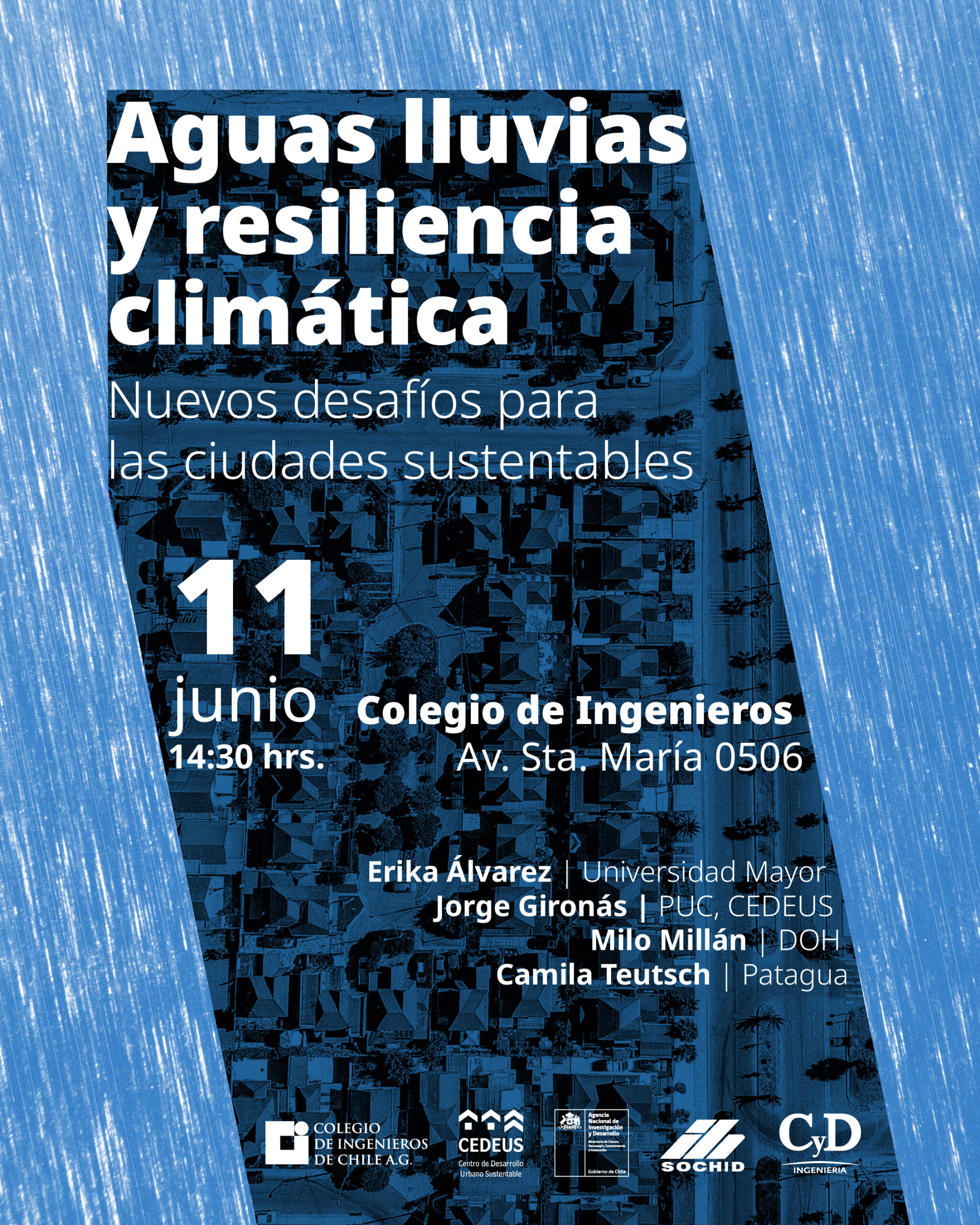 Seminario Aguas lluvias y resiliencia climática: nuevos desafíos para las ciudades sustentables